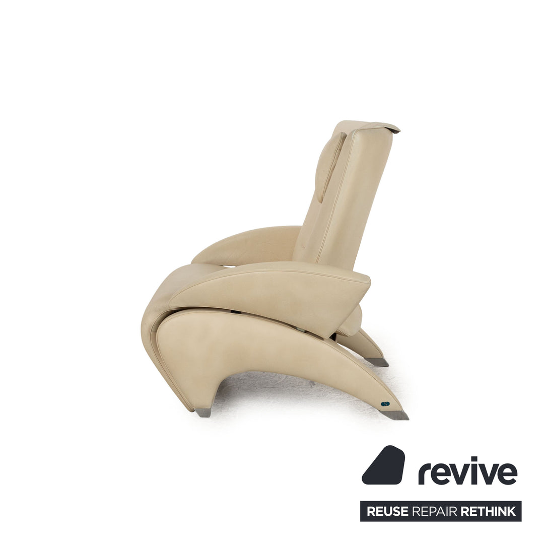 De Sede DS 260 Leather Armchair Beige Manual Function