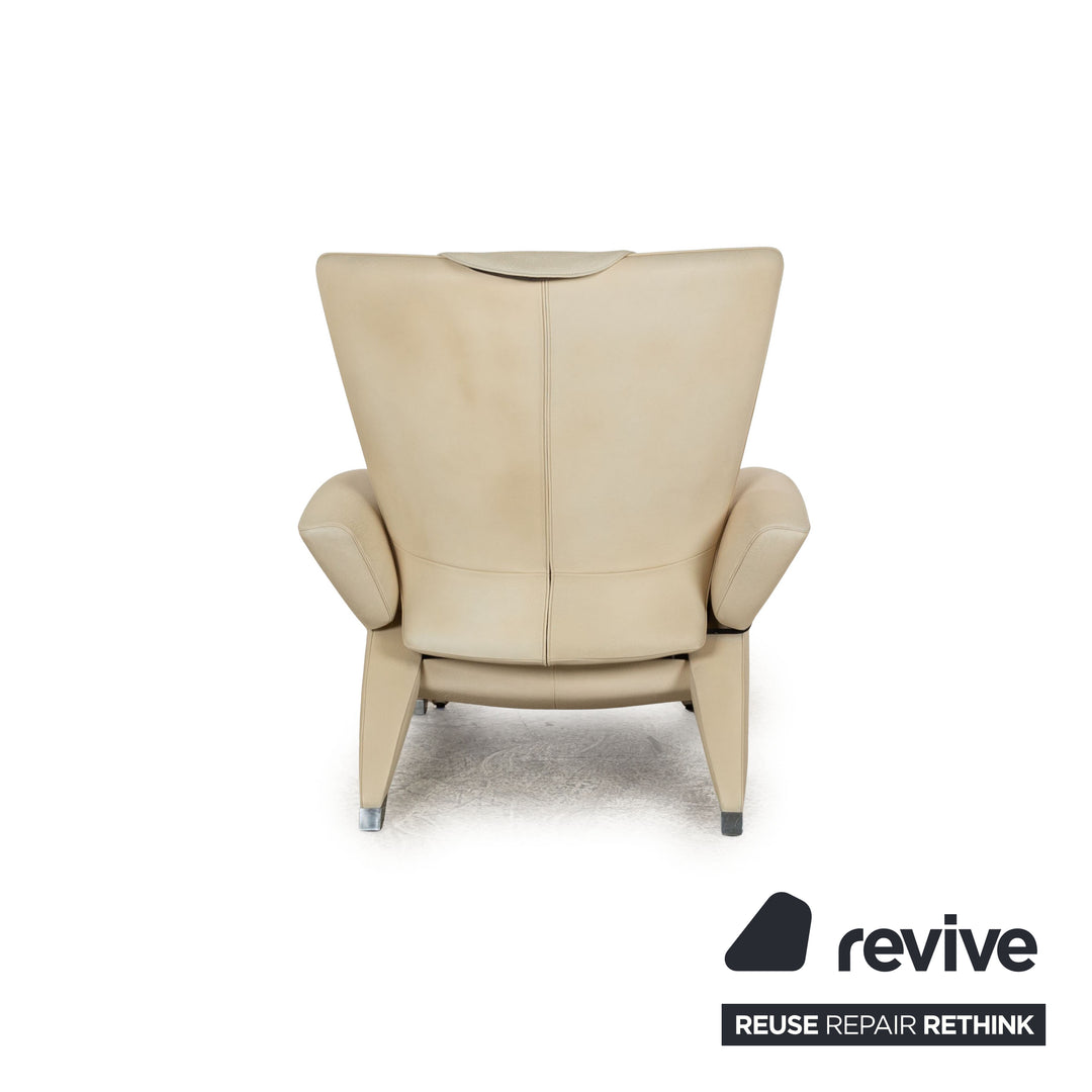 De Sede DS 260 Leather Armchair Beige Manual Function