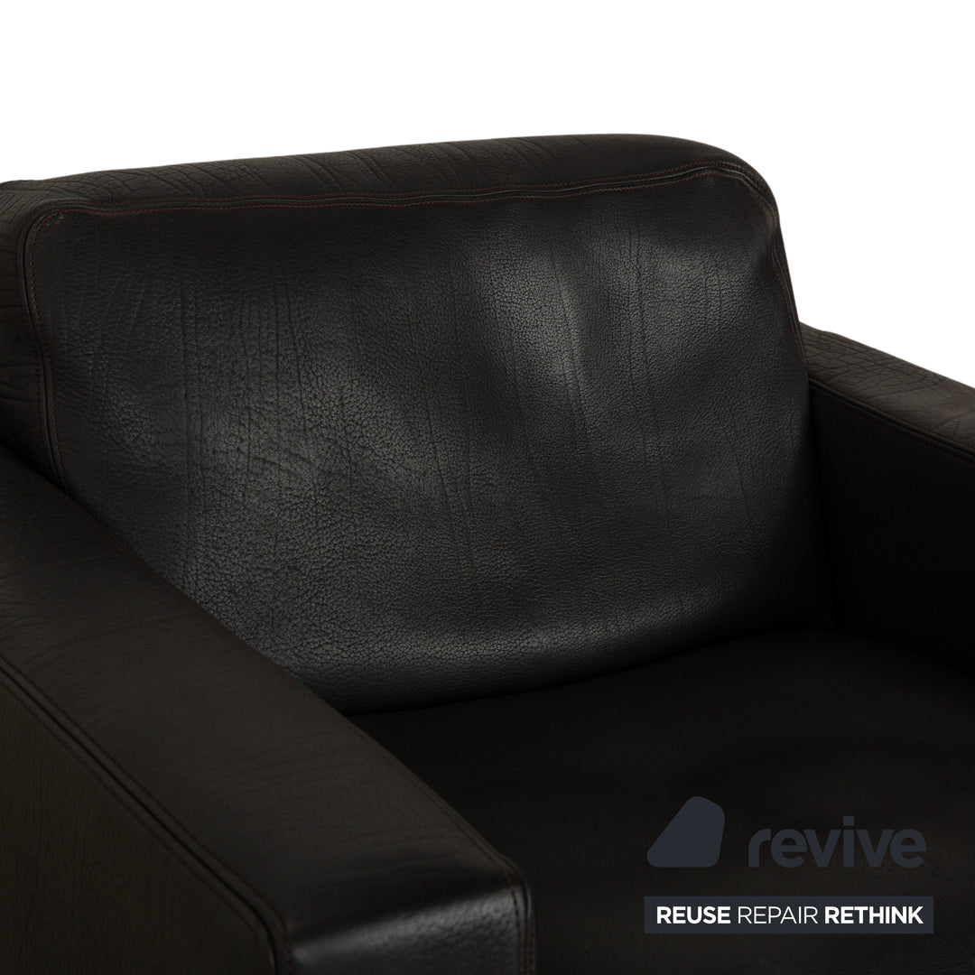 de Sede DS-270 Leather 2x Armchair Black Slate