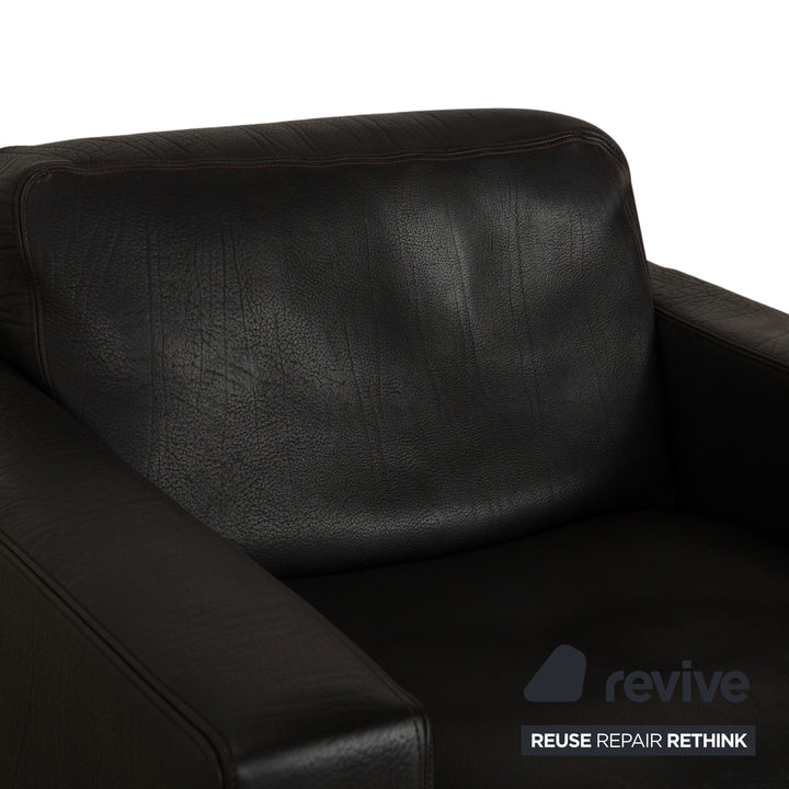 de Sede DS-270 Leather 2x Armchair Black Slate