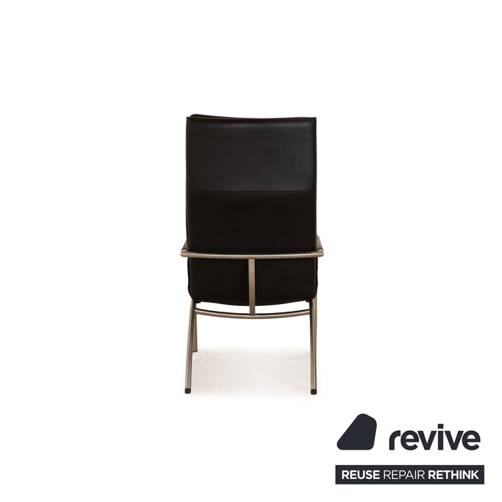 de Sede DS 270 Leder Sessel Garnitur inkl Hocker Schwarz