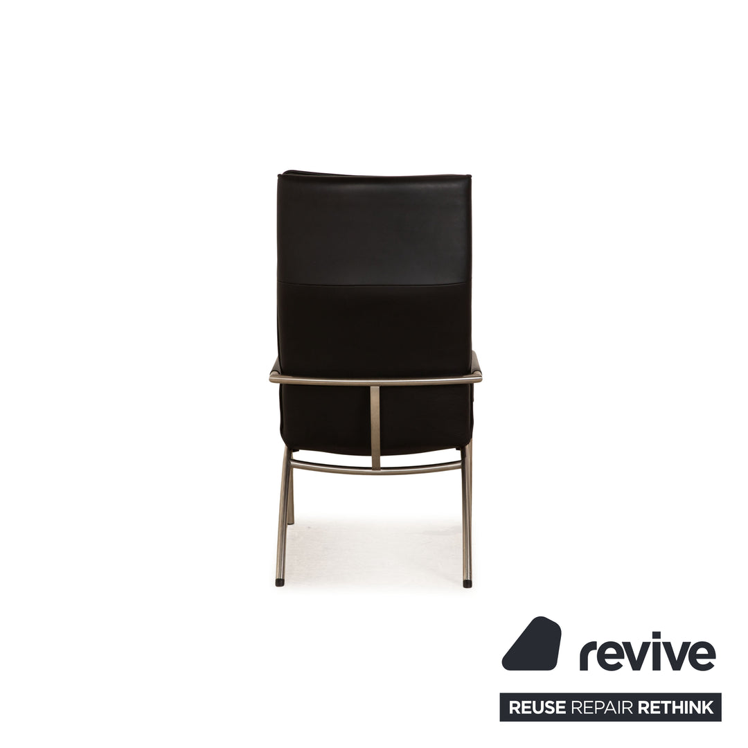 de Sede DS 270 Leder Sessel inkl Hocker Schwarz