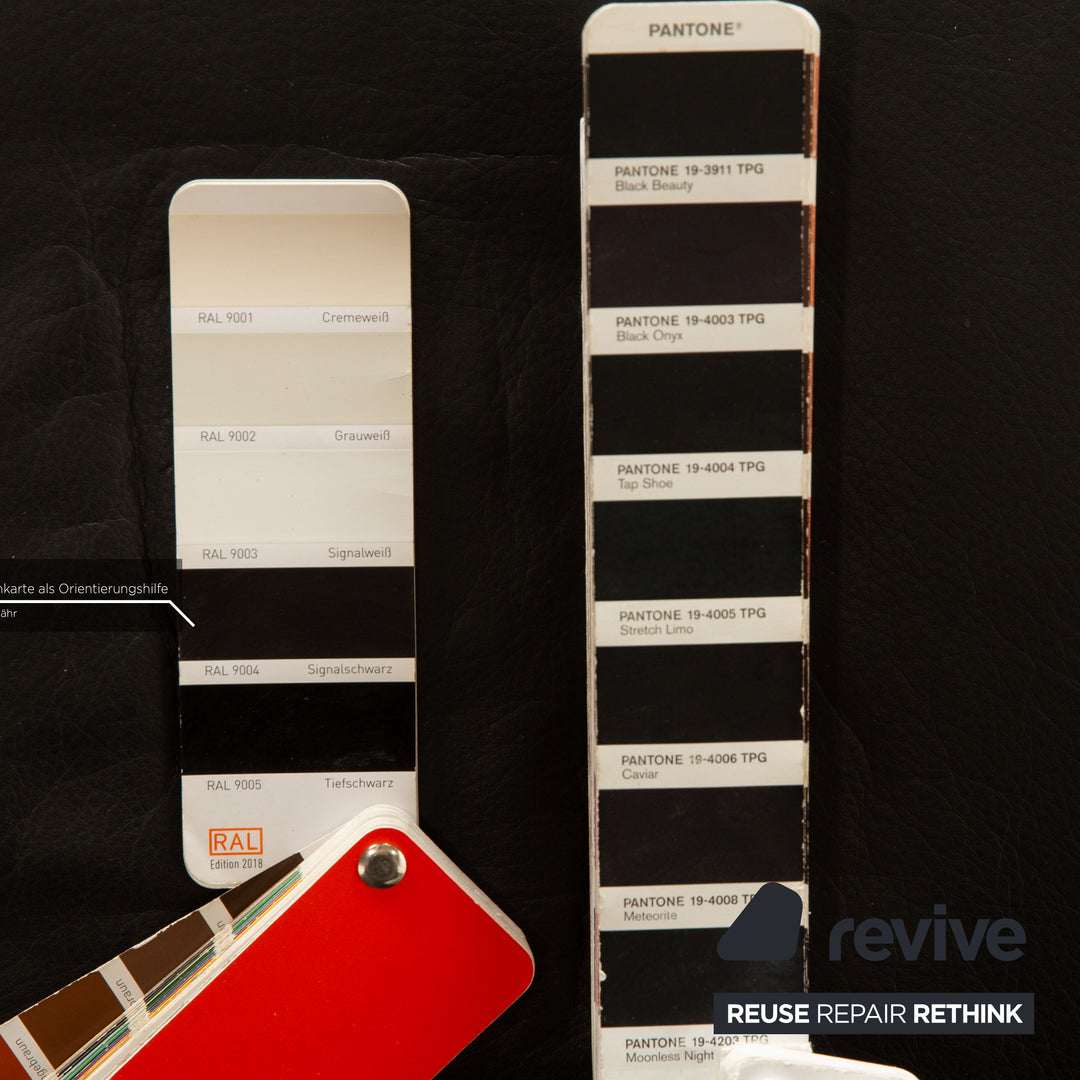 de Sede DS 270 Leder Sessel Schwarz inkl. Hocker