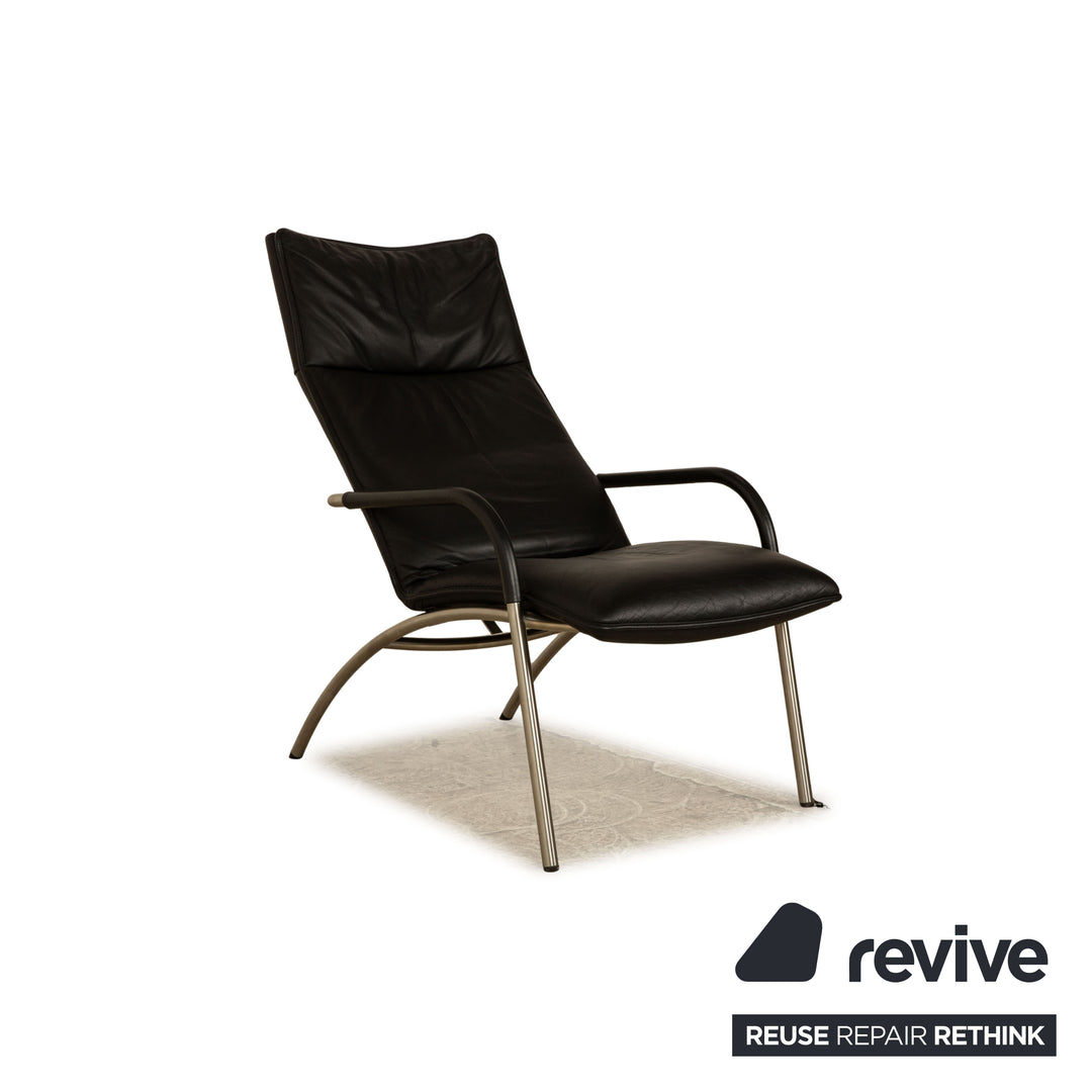 de Sede DS 270 Leder Sessel Schwarz inkl. Hocker