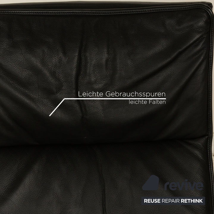 de Sede DS 270 Leder Sessel Schwarz inkl. Hocker