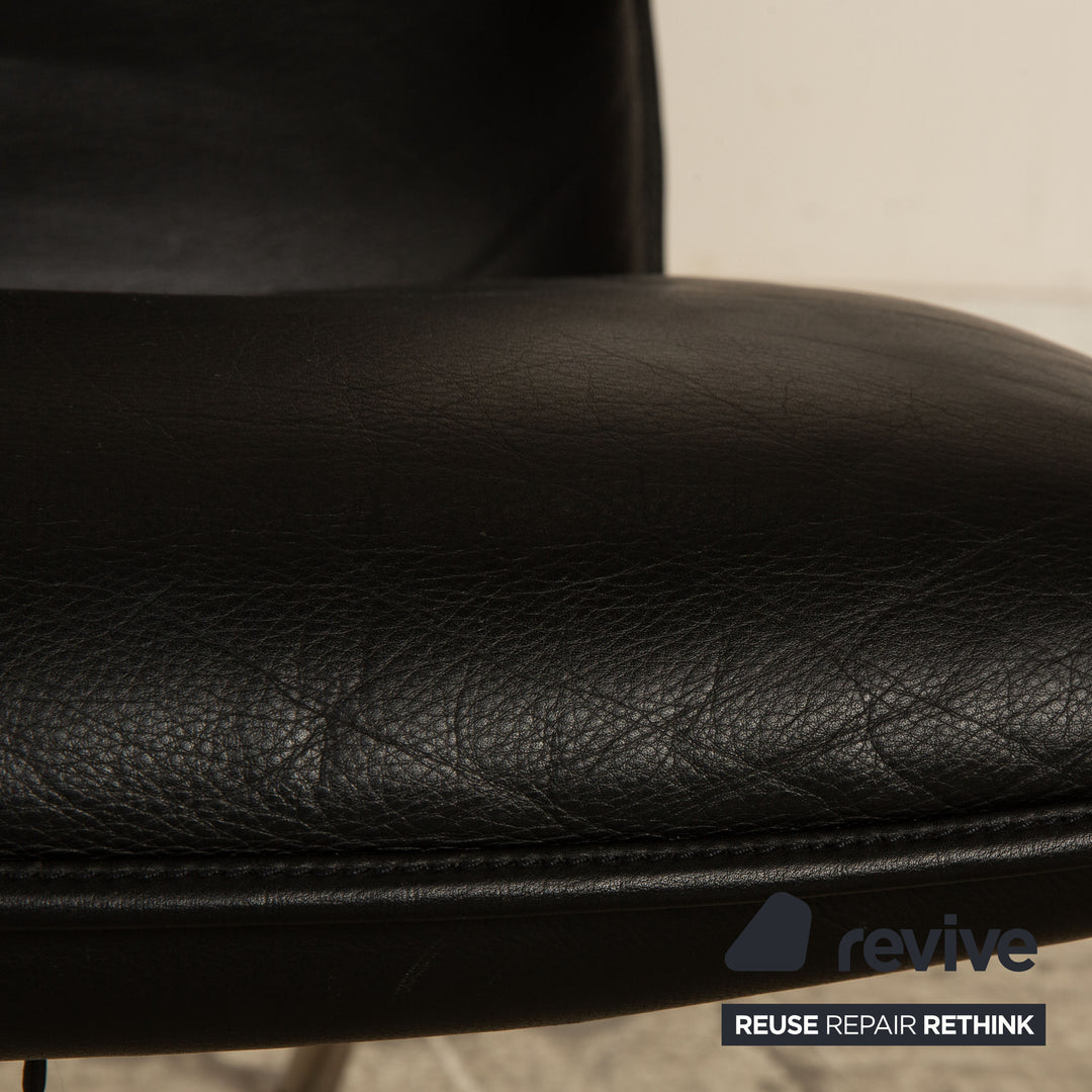 de Sede DS 270 Leder Sessel Schwarz inkl. Hocker