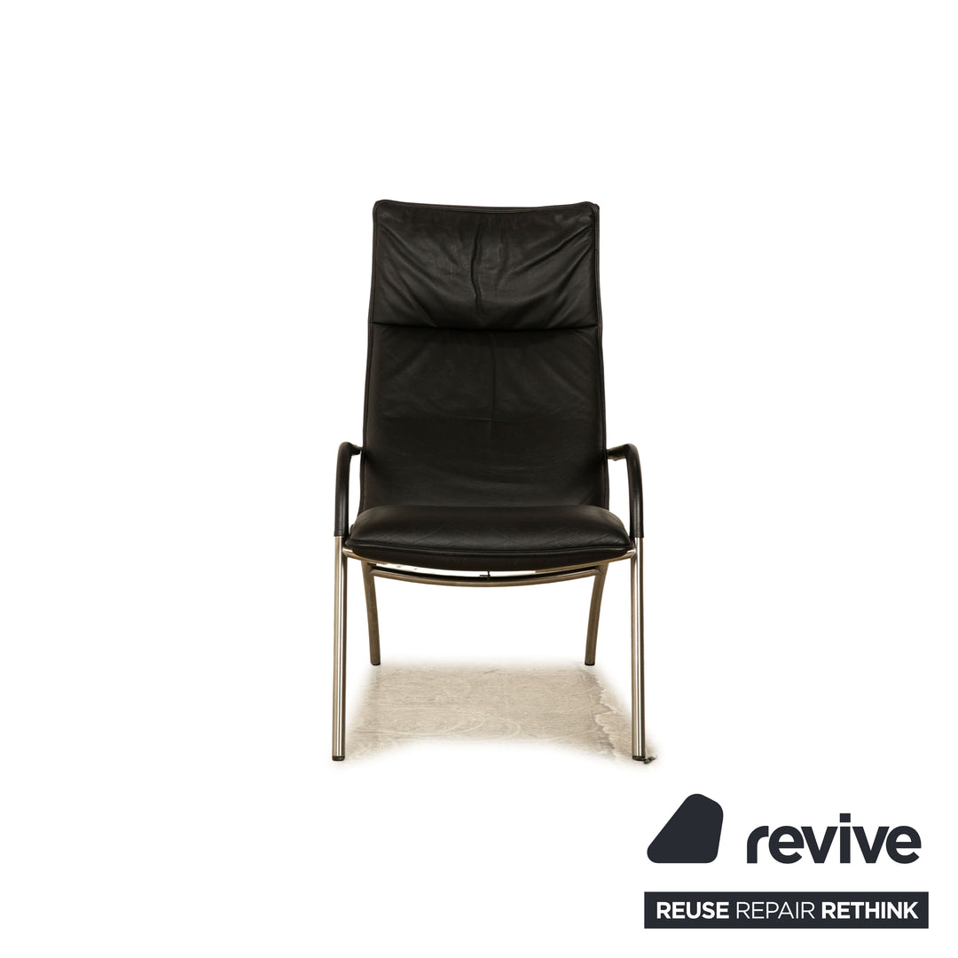 de Sede DS 270 Leder Sessel Schwarz inkl. Hocker