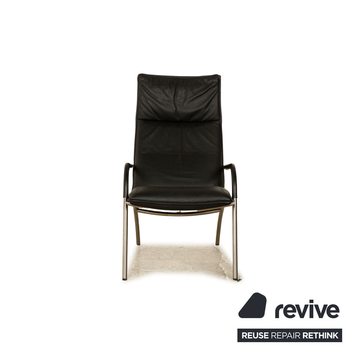 de Sede DS 270 Leder Sessel Schwarz inkl. Hocker