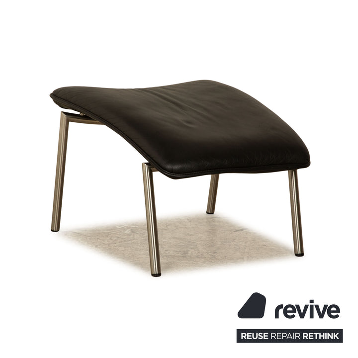 de Sede DS 270 Leder Sessel Schwarz inkl. Hocker