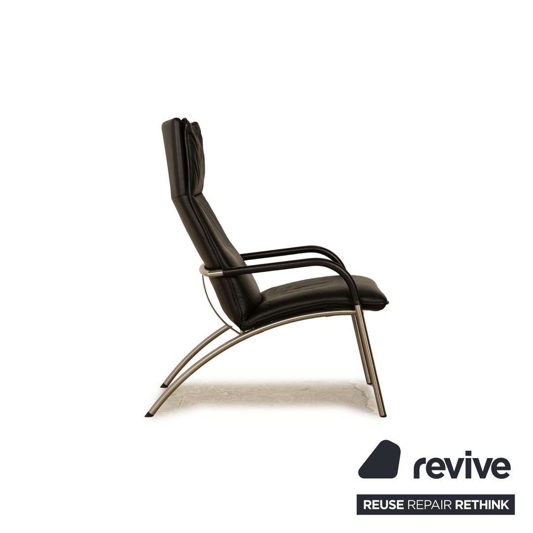 de Sede DS 270 Leder Sessel Schwarz inkl. Hocker