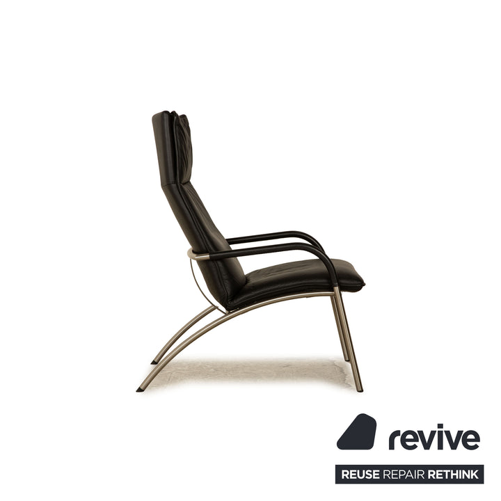 de Sede DS 270 Leder Sessel Schwarz inkl. Hocker