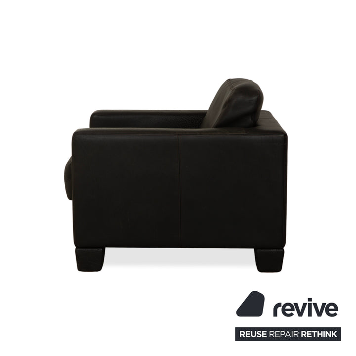 de Sede DS-270 Leder Sessel Schwarz Schiefer