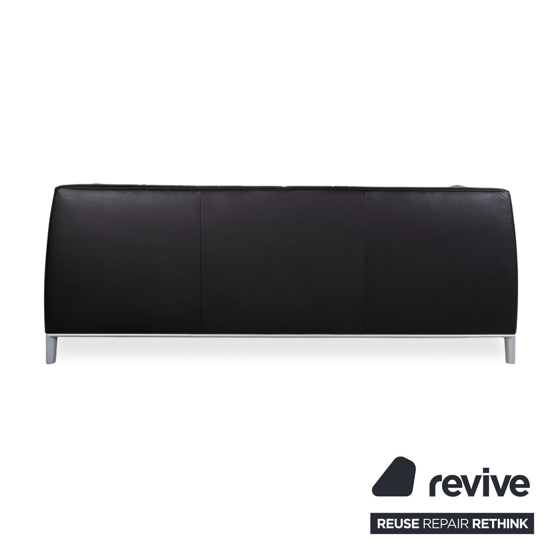 de Sede DS-276 Leder Zweisitzer Schwarz Sofa Couch