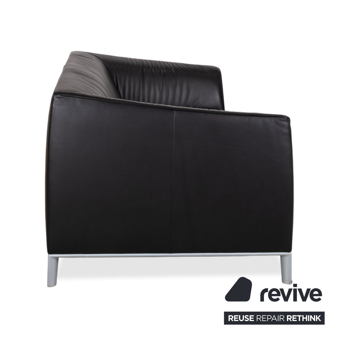 de Sede DS-276 Leder Zweisitzer Schwarz Sofa Couch