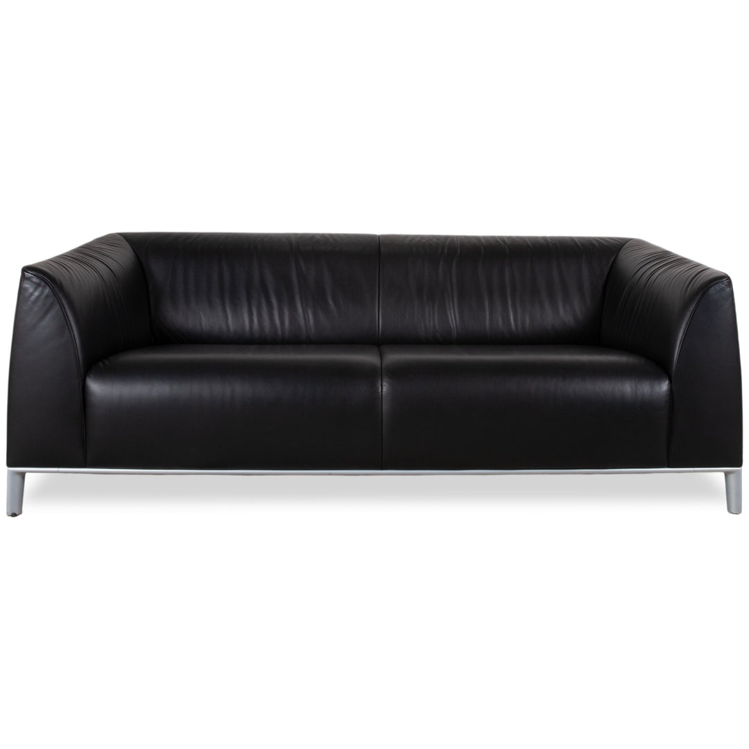 de Sede DS-276 Leder Zweisitzer Schwarz Sofa Couch