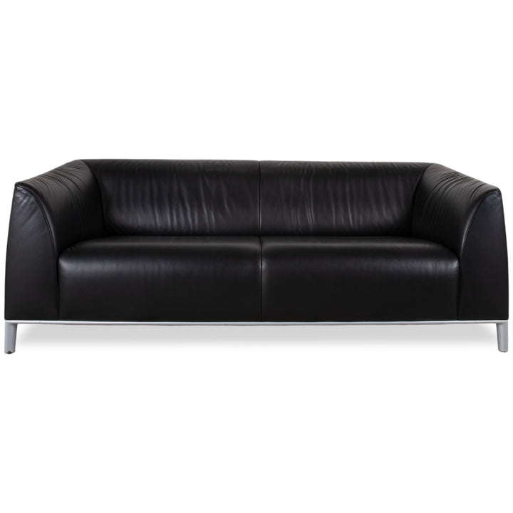 de Sede DS-276 Leder Zweisitzer Schwarz Sofa Couch