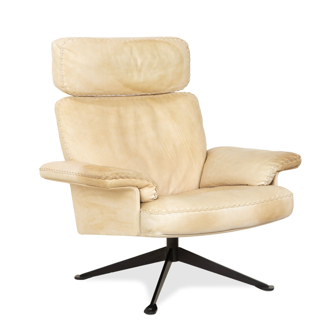 de Sede DS-31 Leder Sessel Creme manuelle Funktion