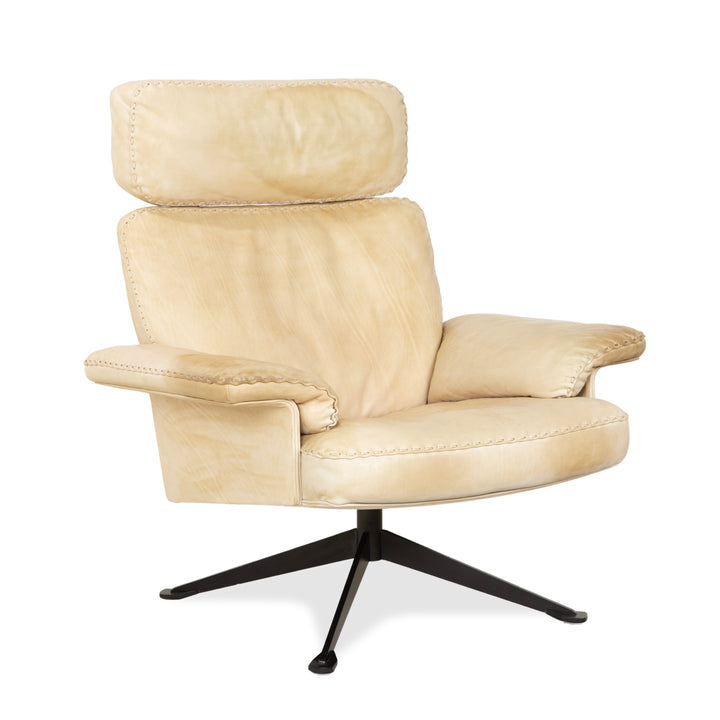 de Sede DS-31 Leder Sessel Creme manuelle Funktion