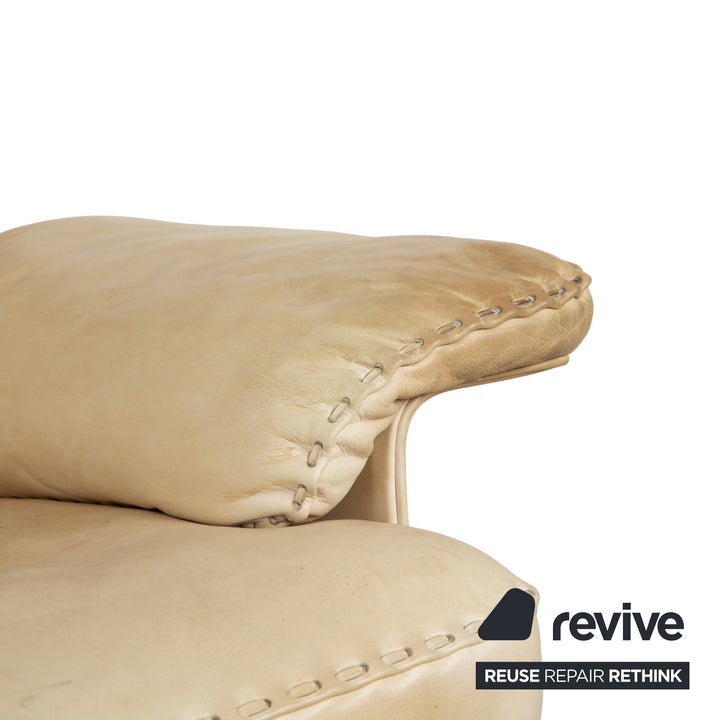 de Sede DS-31 Leder Sessel Creme manuelle Funktion