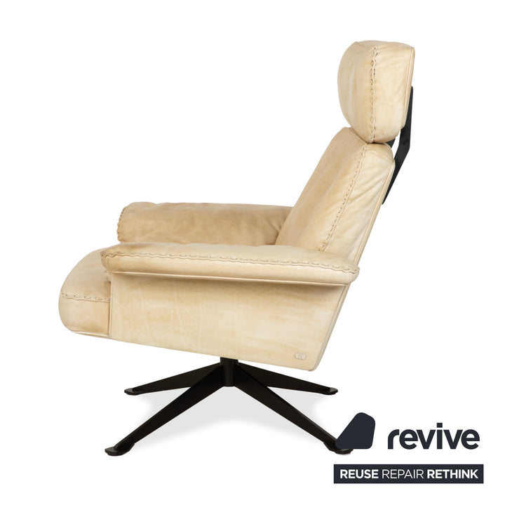 de Sede DS-31 Leder Sessel Creme manuelle Funktion