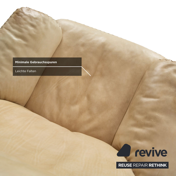 de Sede DS-31 Leder Sessel Creme manuelle Funktion