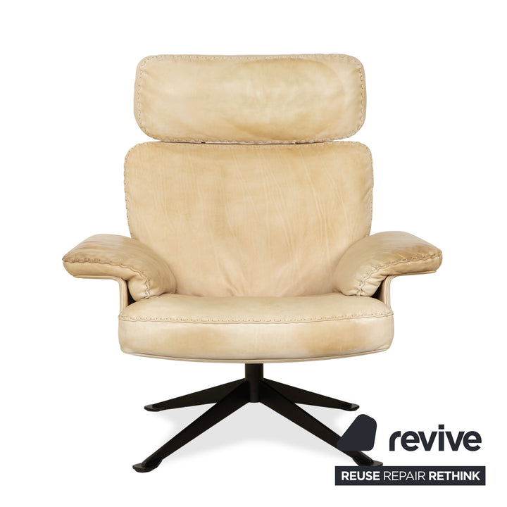 de Sede DS-31 Leder Sessel Creme manuelle Funktion