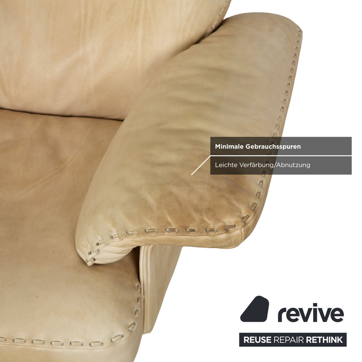 de Sede DS-31 Leder Sessel Creme manuelle Funktion