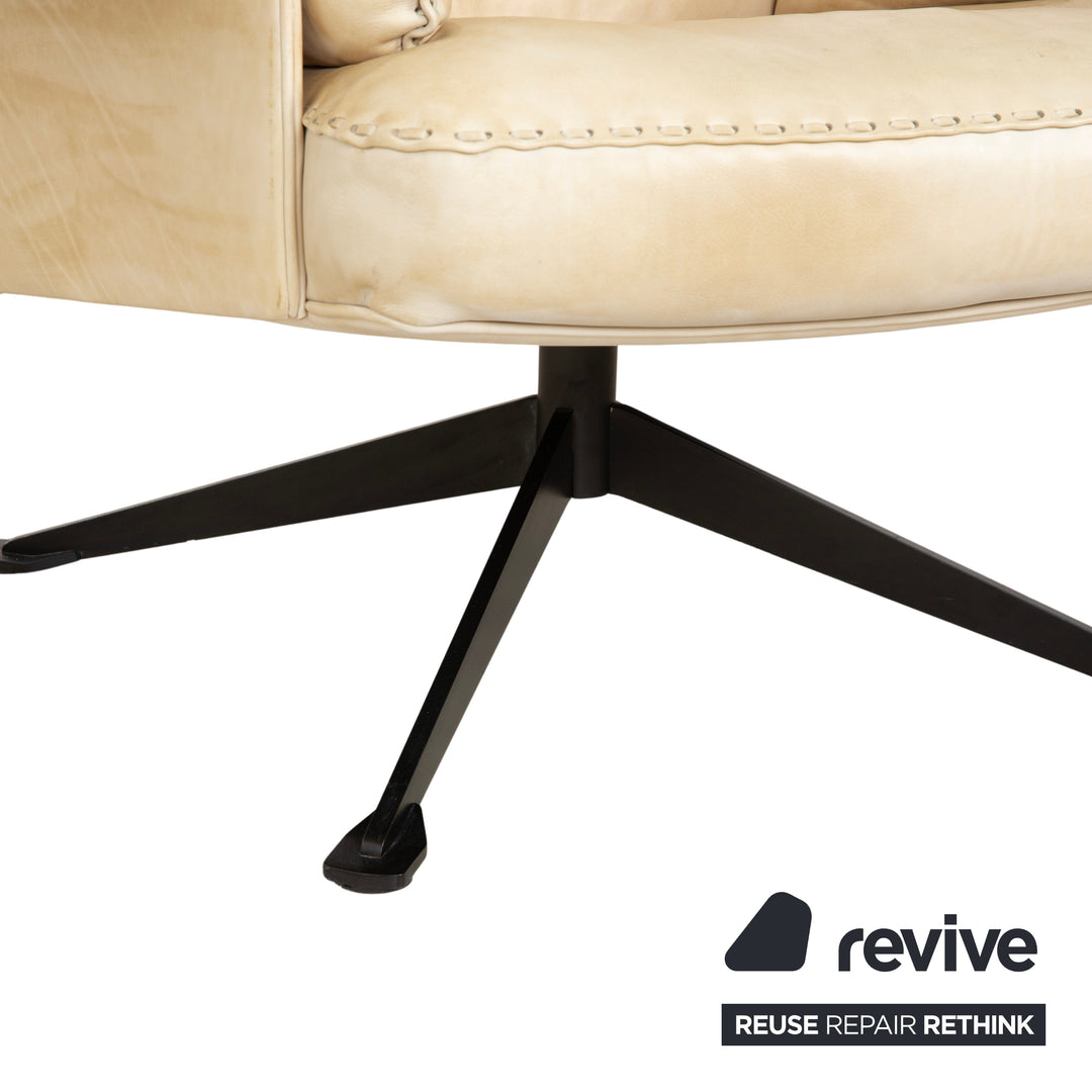 de Sede DS-31 Leder Sessel Creme manuelle Funktion
