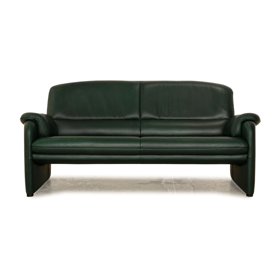 de Sede DS 320 Leather Three-Seater Green Sofa Couch