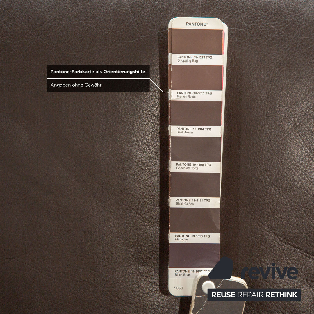 de Sede DS-350 Leder Dreisitzer Braun Kaffee Sofa Couch