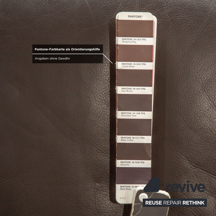 de Sede DS-350 Leder Dreisitzer Braun Kaffee Sofa Couch