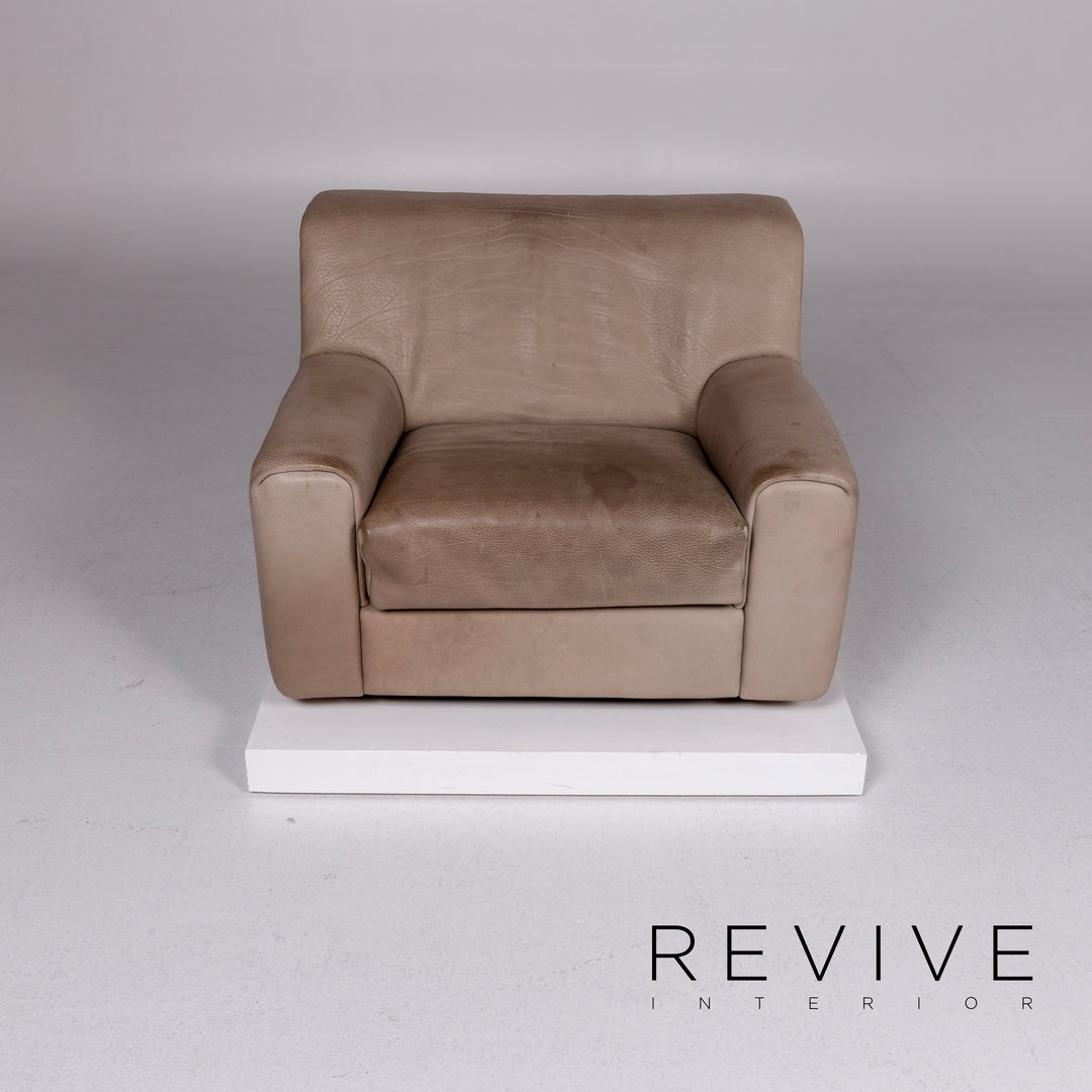 de Sede DS 42 Leder Sofa Garnitur Braun 1x Dreisitzer 1x Zweisitzer 2x Sessel 1x Hocker #10566