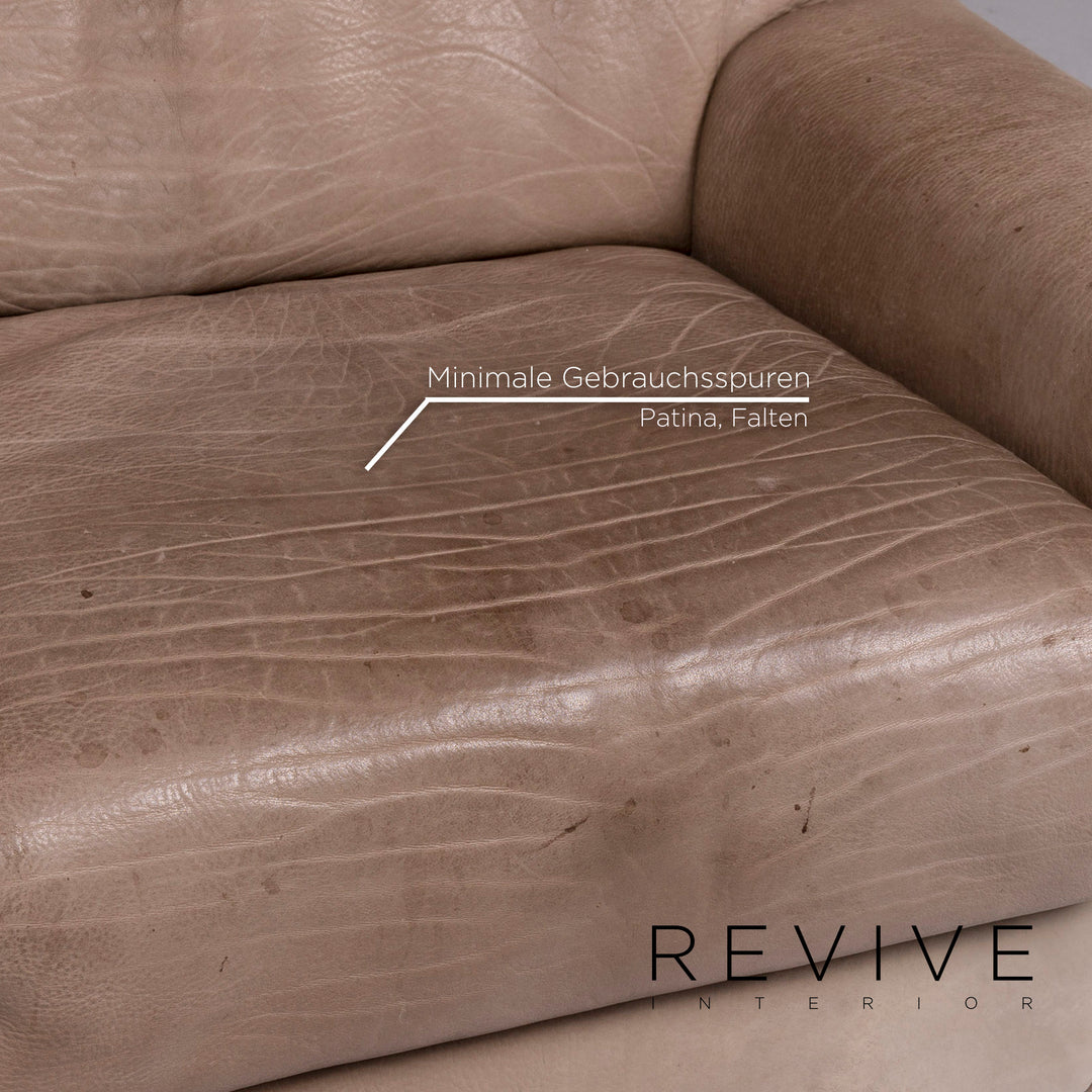 de Sede DS 42 Leder Sofa Garnitur Braun 1x Dreisitzer 1x Zweisitzer 2x Sessel 1x Hocker #10566