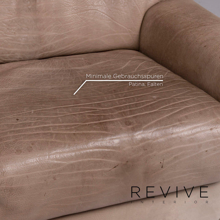 de Sede DS 42 Leder Sofa Garnitur Braun 1x Dreisitzer 1x Zweisitzer 2x Sessel 1x Hocker #10566