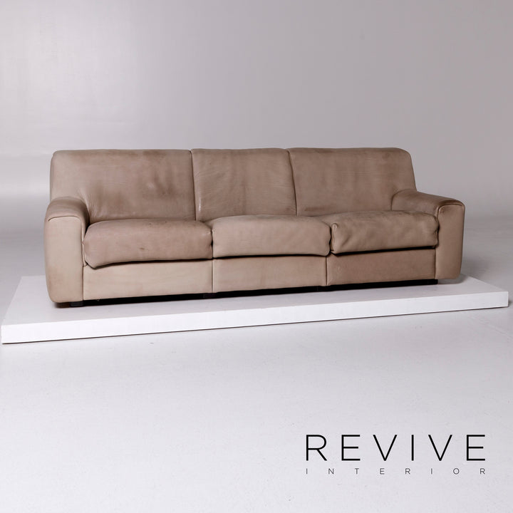 de Sede DS 42 Leder Sofa Garnitur Braun 1x Dreisitzer 1x Zweisitzer 2x Sessel 1x Hocker #10566
