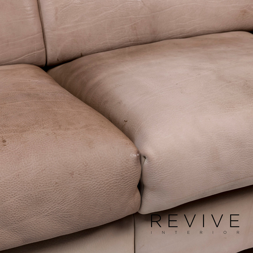 de Sede DS 42 Leder Sofa Garnitur Braun 1x Dreisitzer 1x Zweisitzer 2x Sessel 1x Hocker #10566