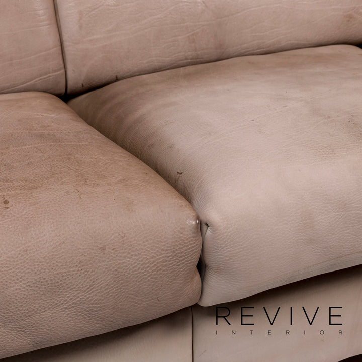 de Sede DS 42 Leder Sofa Garnitur Braun 1x Dreisitzer 1x Zweisitzer 2x Sessel 1x Hocker #10566