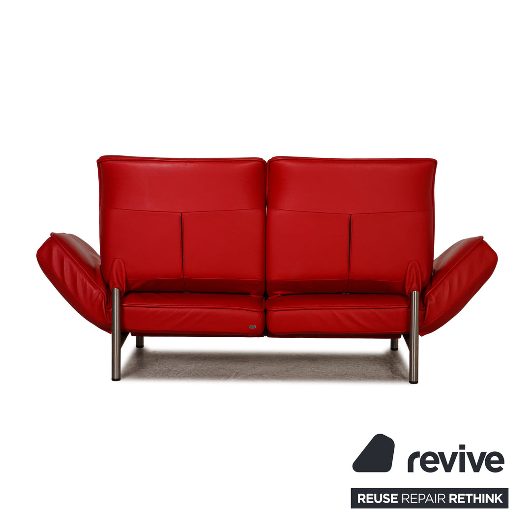 de Sede DS-450 Leder Sofa Rot Zweisitzer Couch Funktion