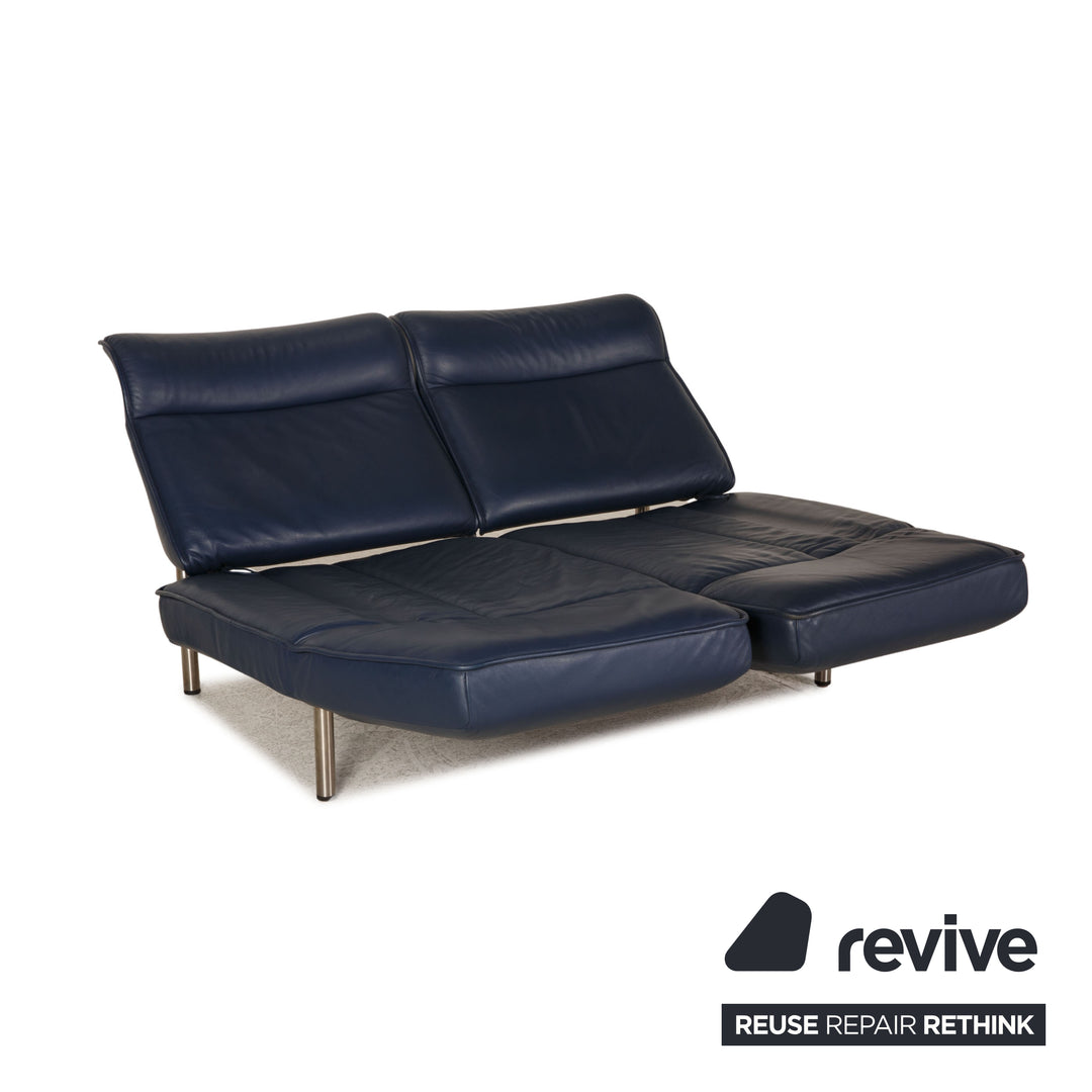 de Sede DS 450 canapé en cuir bleu fonction canapé deux places fonction relaxation