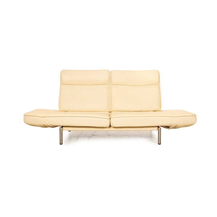 de Sede DS 450 Leder Zweisitzer Creme manuelle Funktion Sofa Couch