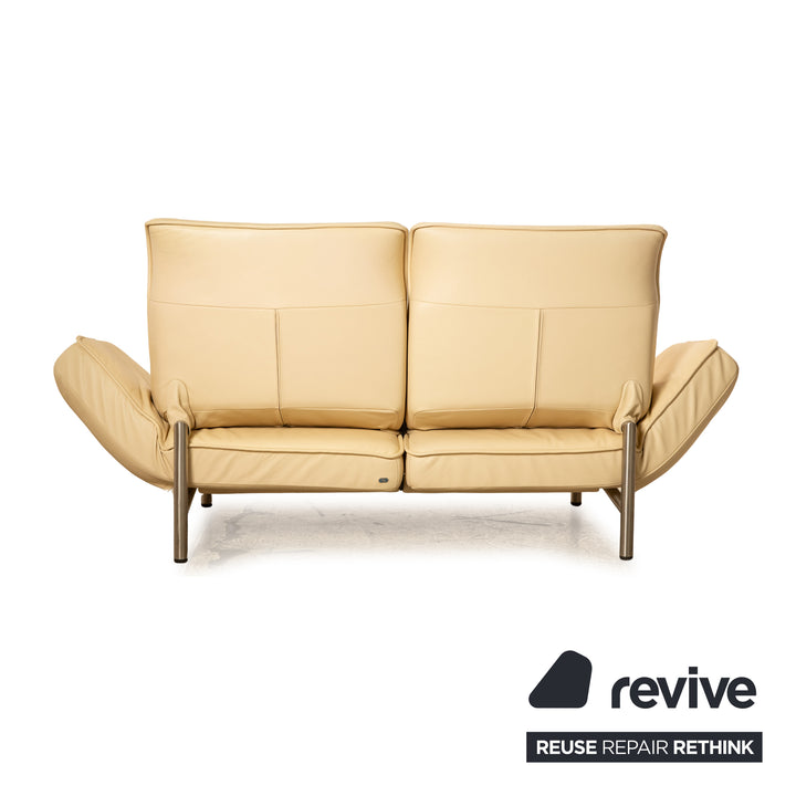 de Sede DS 450 Leder Zweisitzer Creme manuelle Funktion Sofa Couch