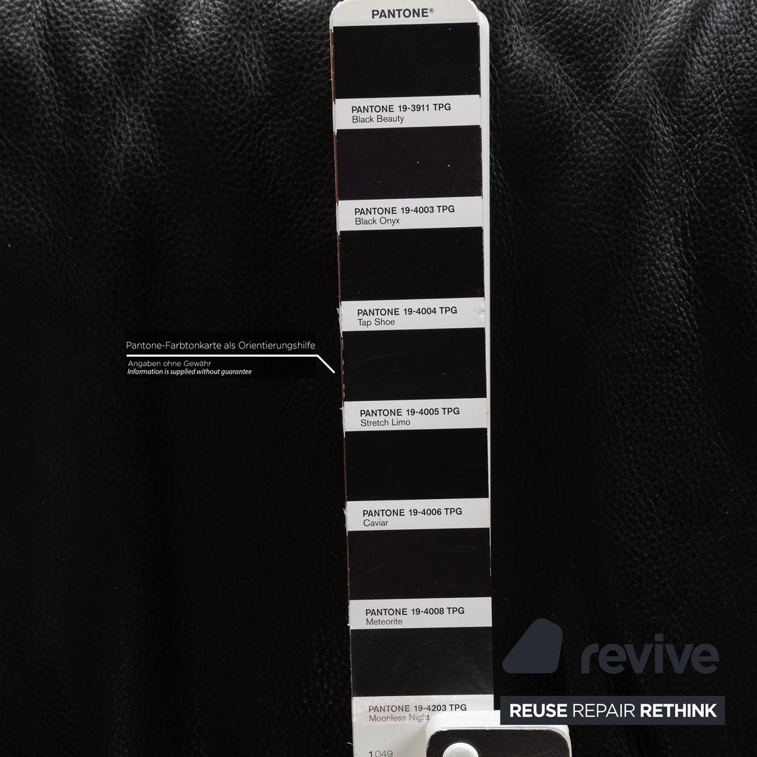 de Sede DS 450 Leder Zweisitzer Schwarz manuelle Funktion	Sofa Couch