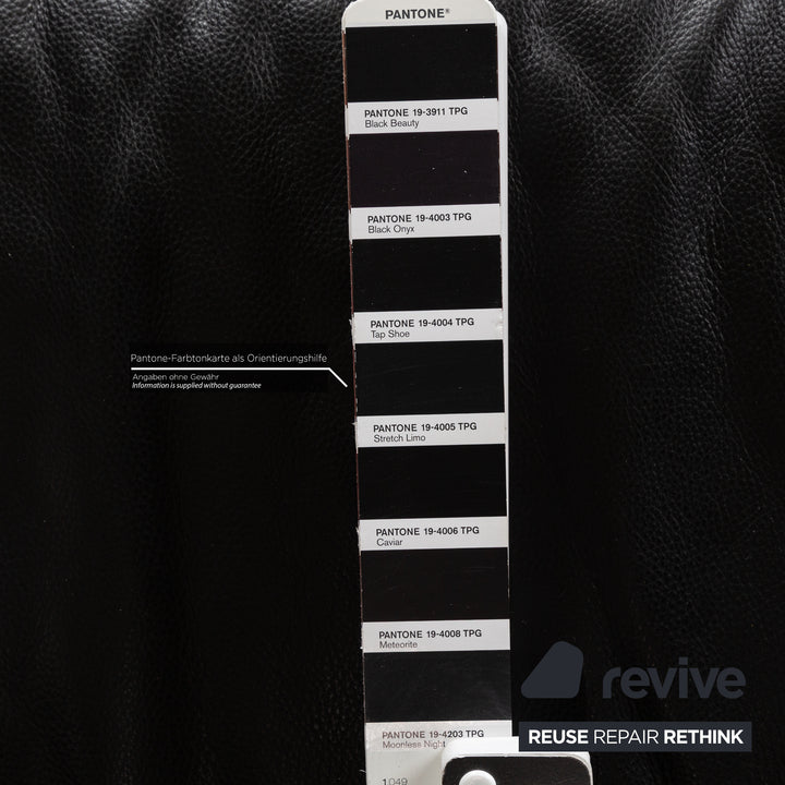 de Sede DS 450 Leder Zweisitzer Schwarz manuelle Funktion	Sofa Couch