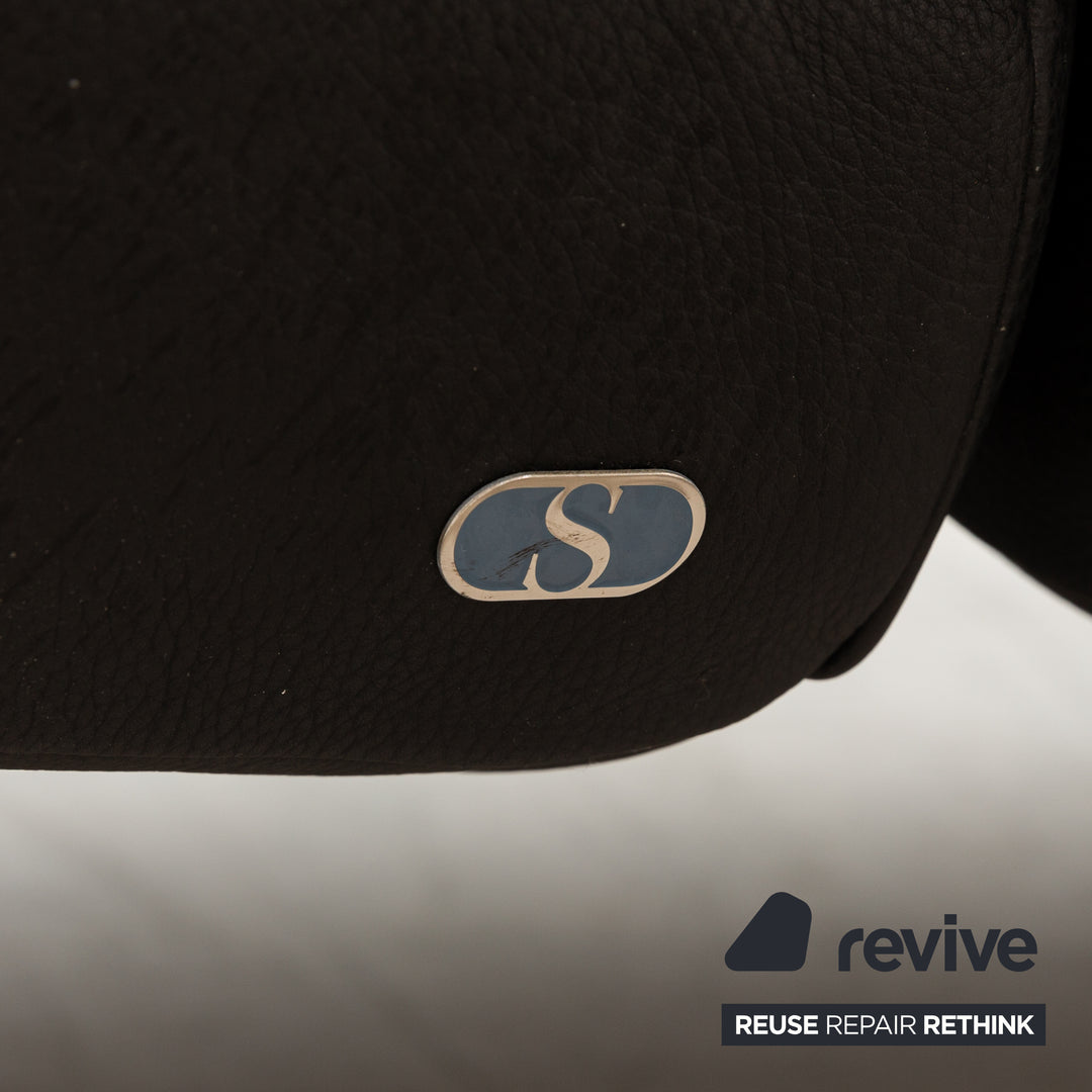 de Sede DS 450 Leder Zweisitzer Schwarz manuelle Funktion	Sofa Couch