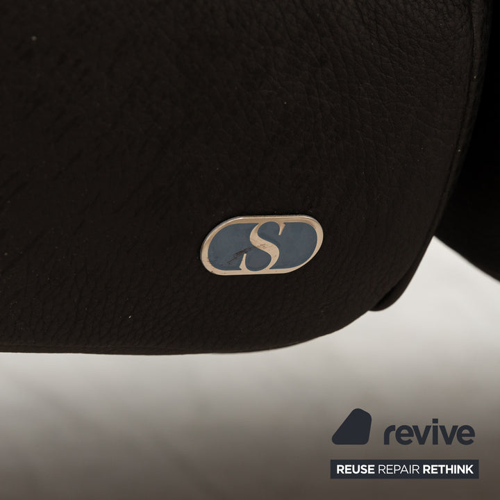 de Sede DS 450 Leder Zweisitzer Schwarz manuelle Funktion	Sofa Couch