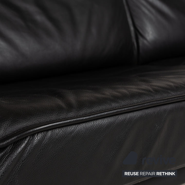 de Sede DS 450 Leder Zweisitzer Schwarz manuelle Funktion	Sofa Couch