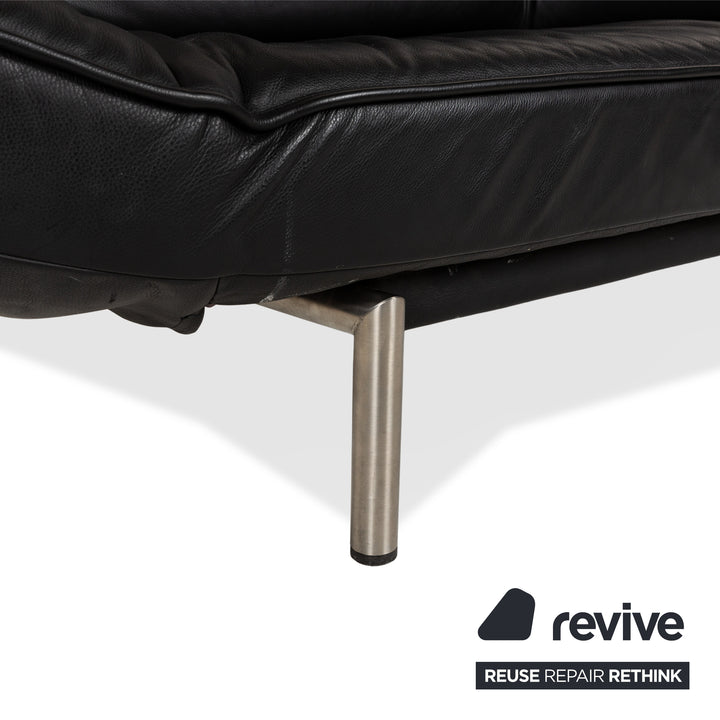 de Sede DS 450 Leder Zweisitzer Schwarz manuelle Funktion	Sofa Couch