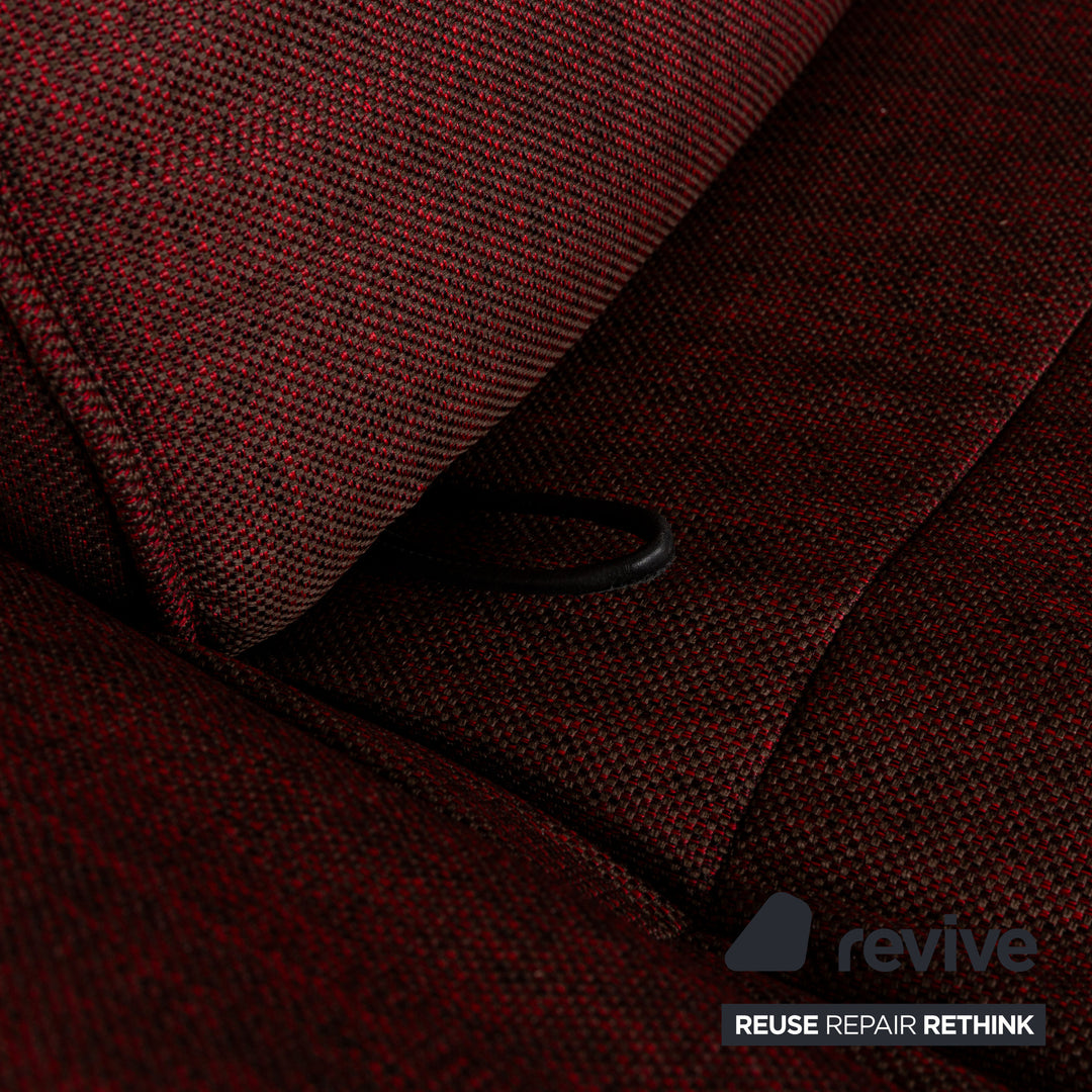de Sede DS 450 canapé en tissu rouge fonction deux places fonction relaxation nouvelle housse