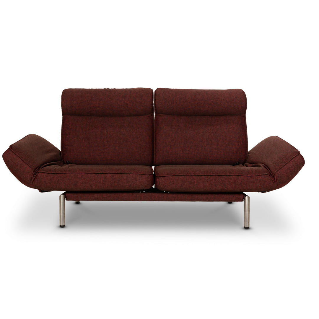 de Sede DS 450 Stoff Sofa Rot Zweisitzer Funktion Relaxfunktion Neubezug