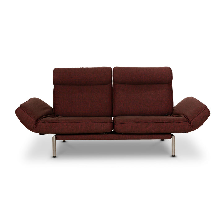 de Sede DS 450 Stoff Sofa Rot Zweisitzer Funktion Relaxfunktion Neubezug